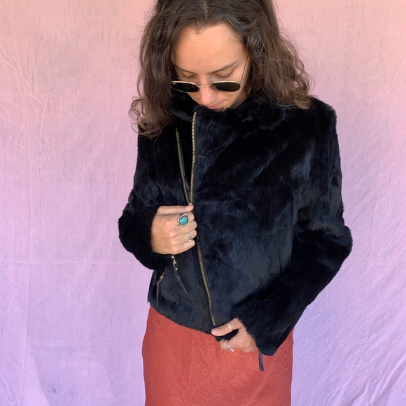 Caché Luxe Rabbit Jacket - Picture 7 of 15